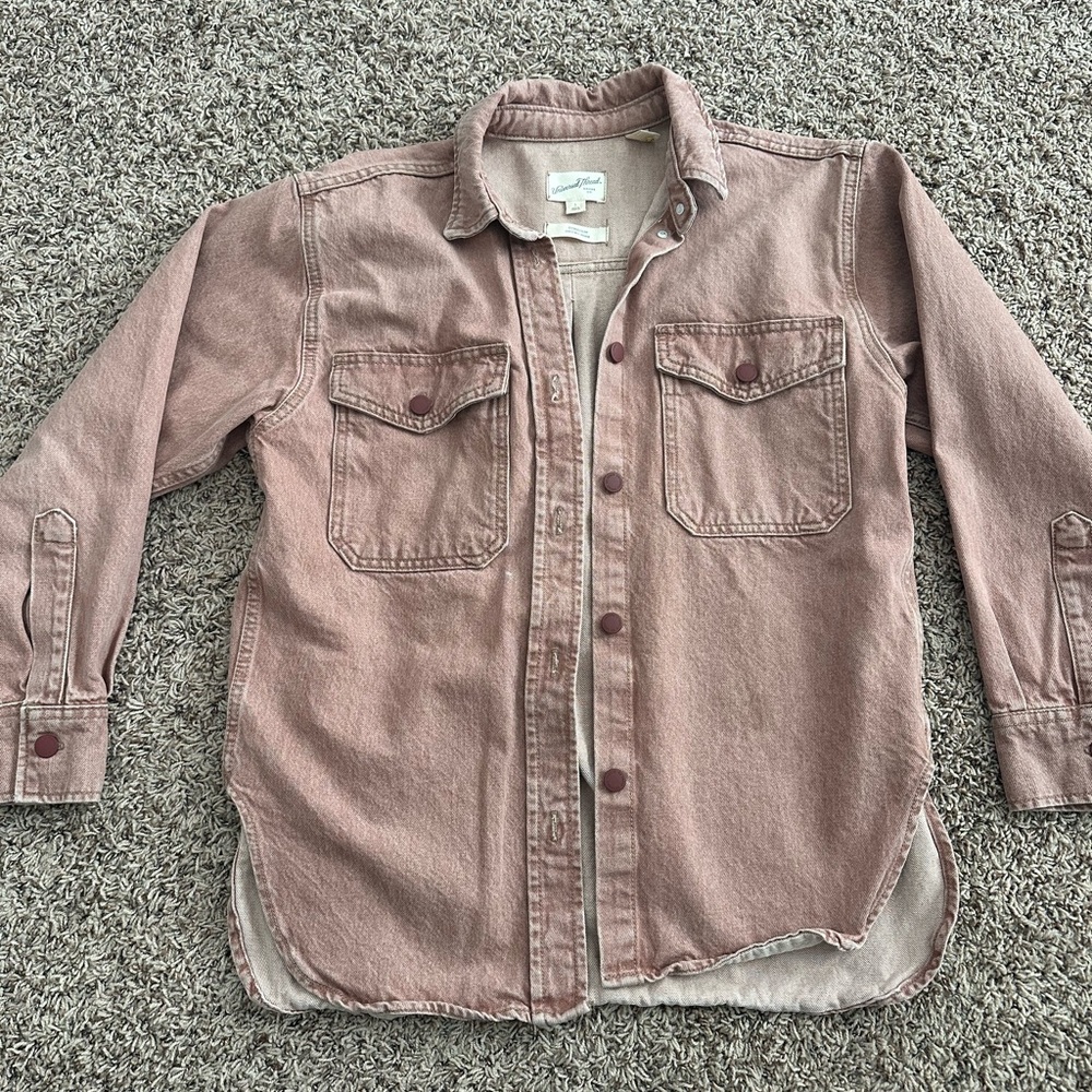 Universal Thread Dusty Rose Oversized Button-Up